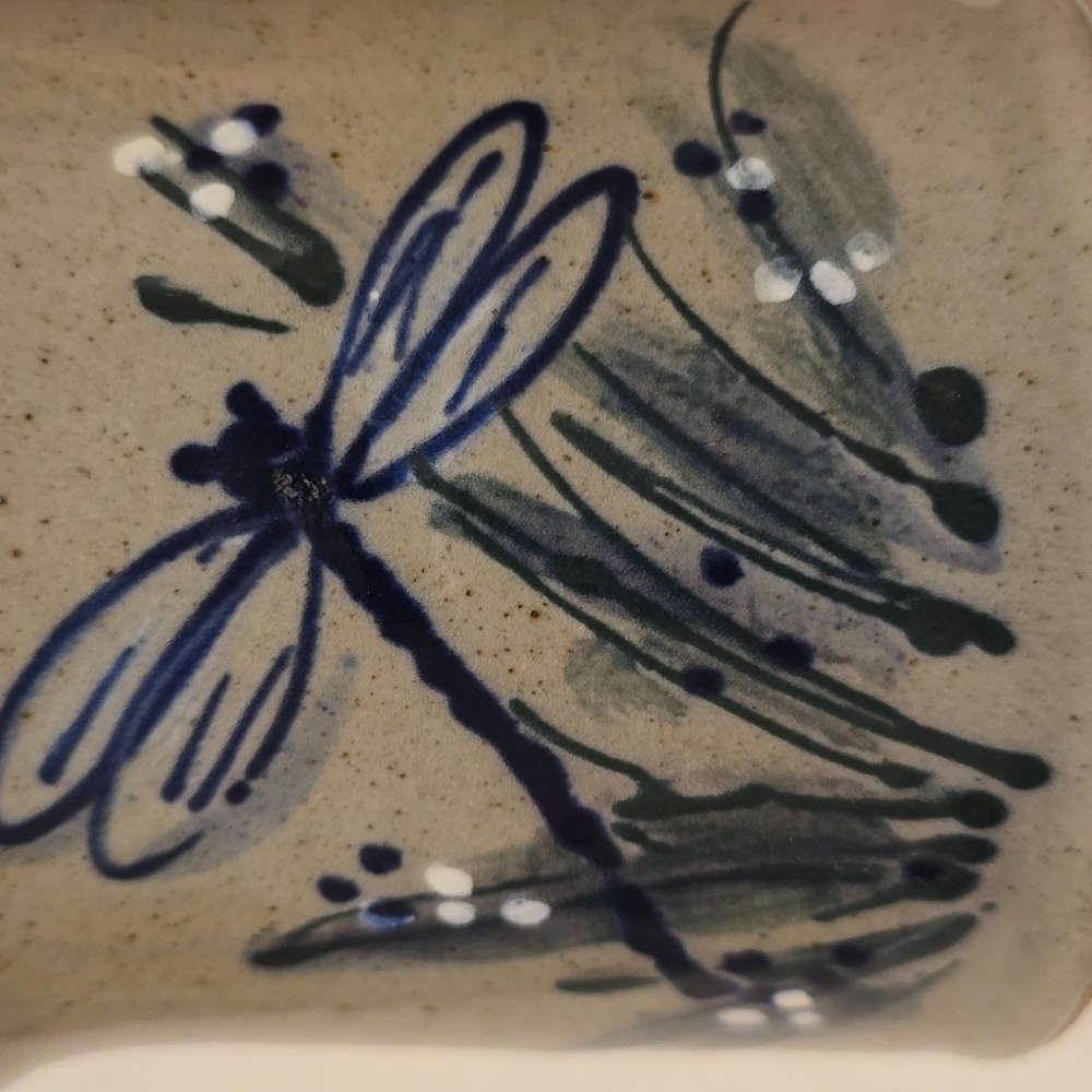 Great Bay Pottery Handcrafted Ceramic Dragonfly Planter - Picture 2 of 15